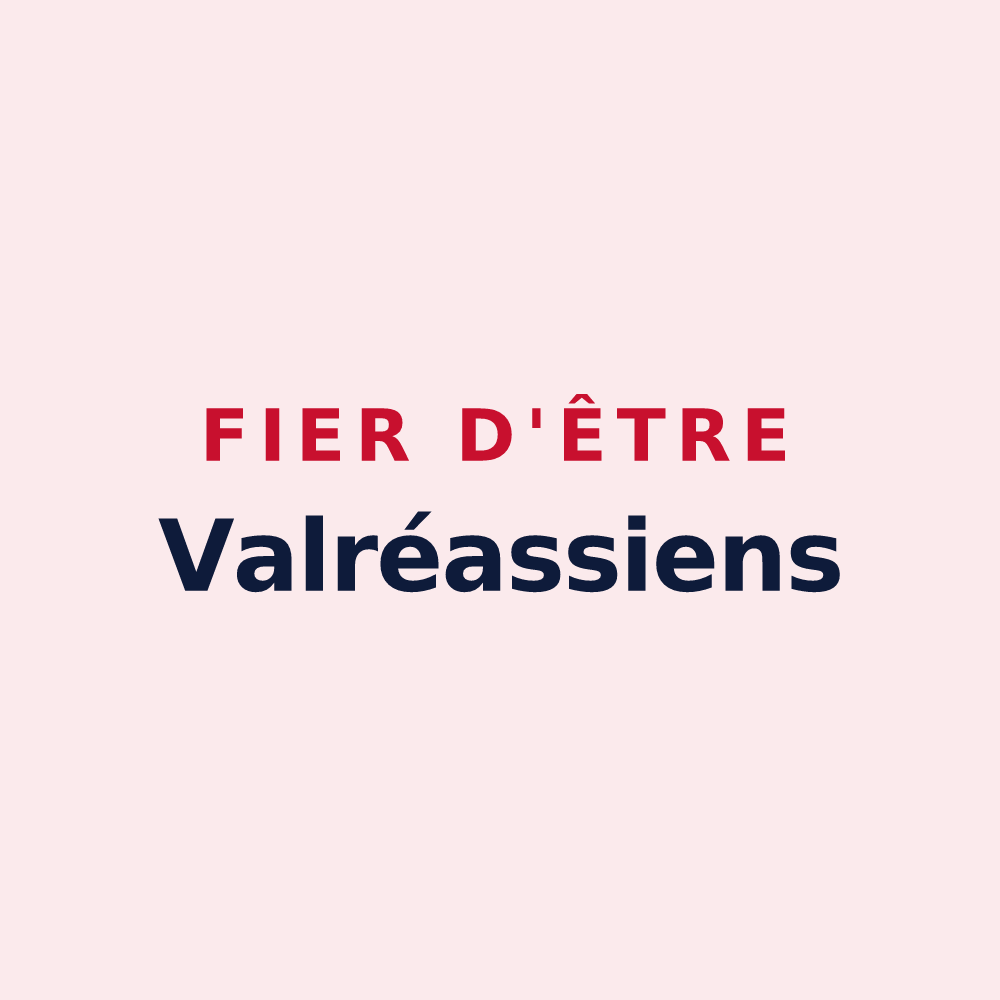 Magnet « Fier d'être Valréassiens » — design pour Valréas