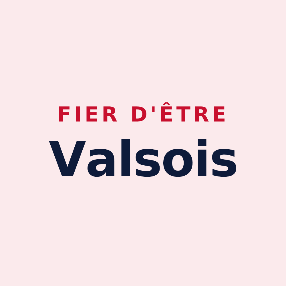 Magnet « Fier d'être Valsois » — design pour Vals-les-Bains