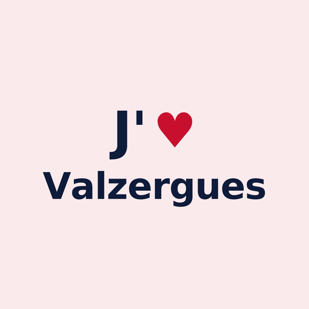 Magnet personnalisé Valzergues — design J'aime Valzergues
