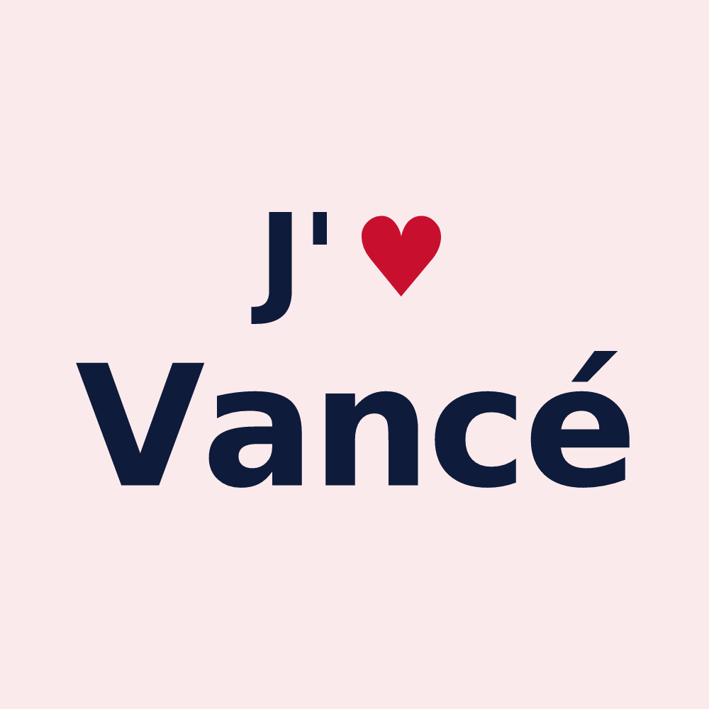 Magnet personnalisé Vancé — design J'aime Vancé