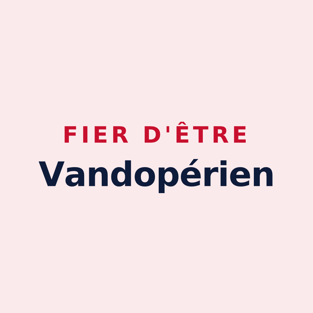 Magnet « Fier d'être Vandopérien » — design pour Vandœuvre-lès-Nancy