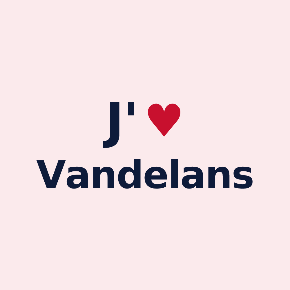 Magnet personnalisé Vandelans — design J'aime Vandelans