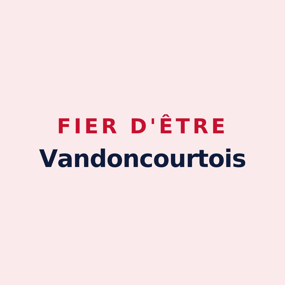 Magnet « Fier d'être Vandoncourtois » — design pour Vandoncourt
