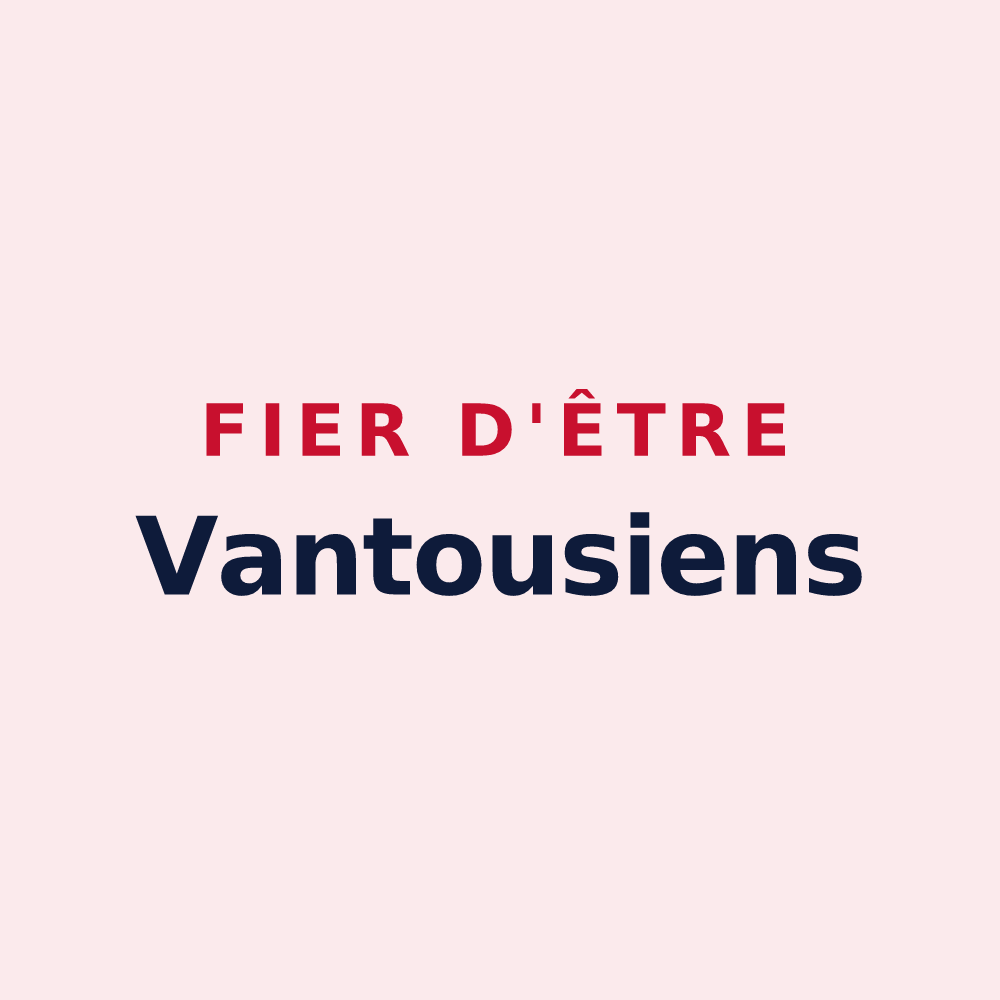 Magnet « Fier d'être Vantousiens » — design pour Vantoux
