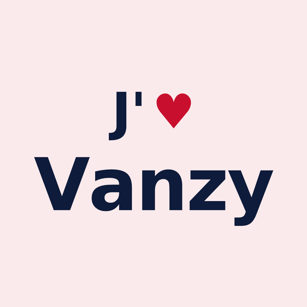 Magnet personnalisé Vanzy — design J'aime Vanzy