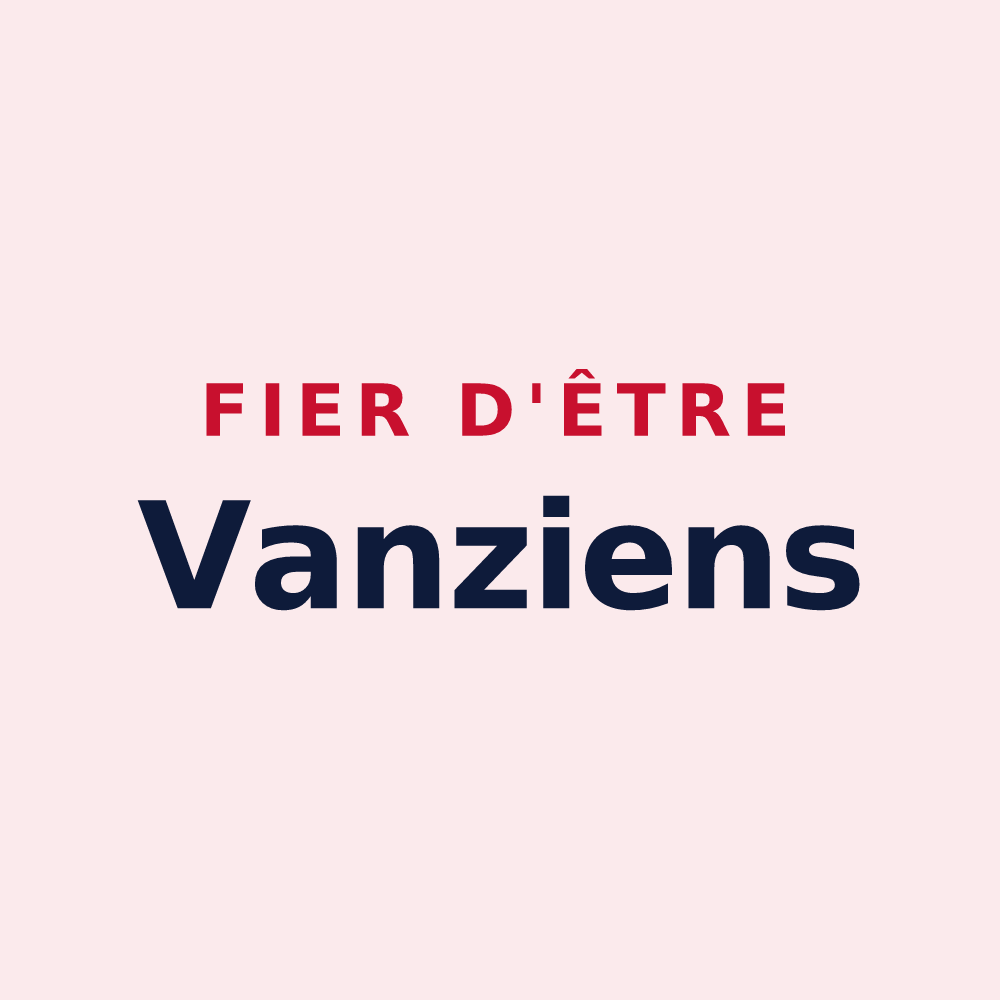Magnet « Fier d'être Vanziens » — design pour Vanzy