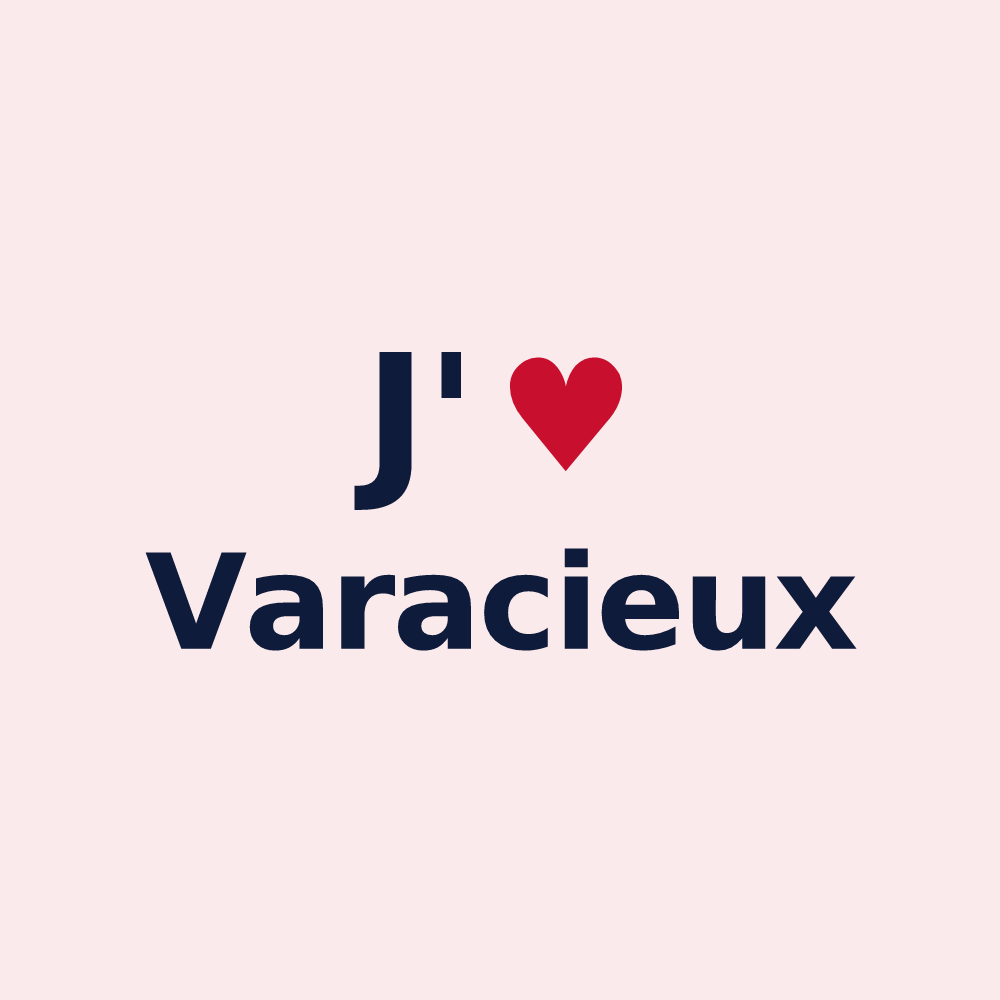 Magnet personnalisé Varacieux — design J'aime Varacieux