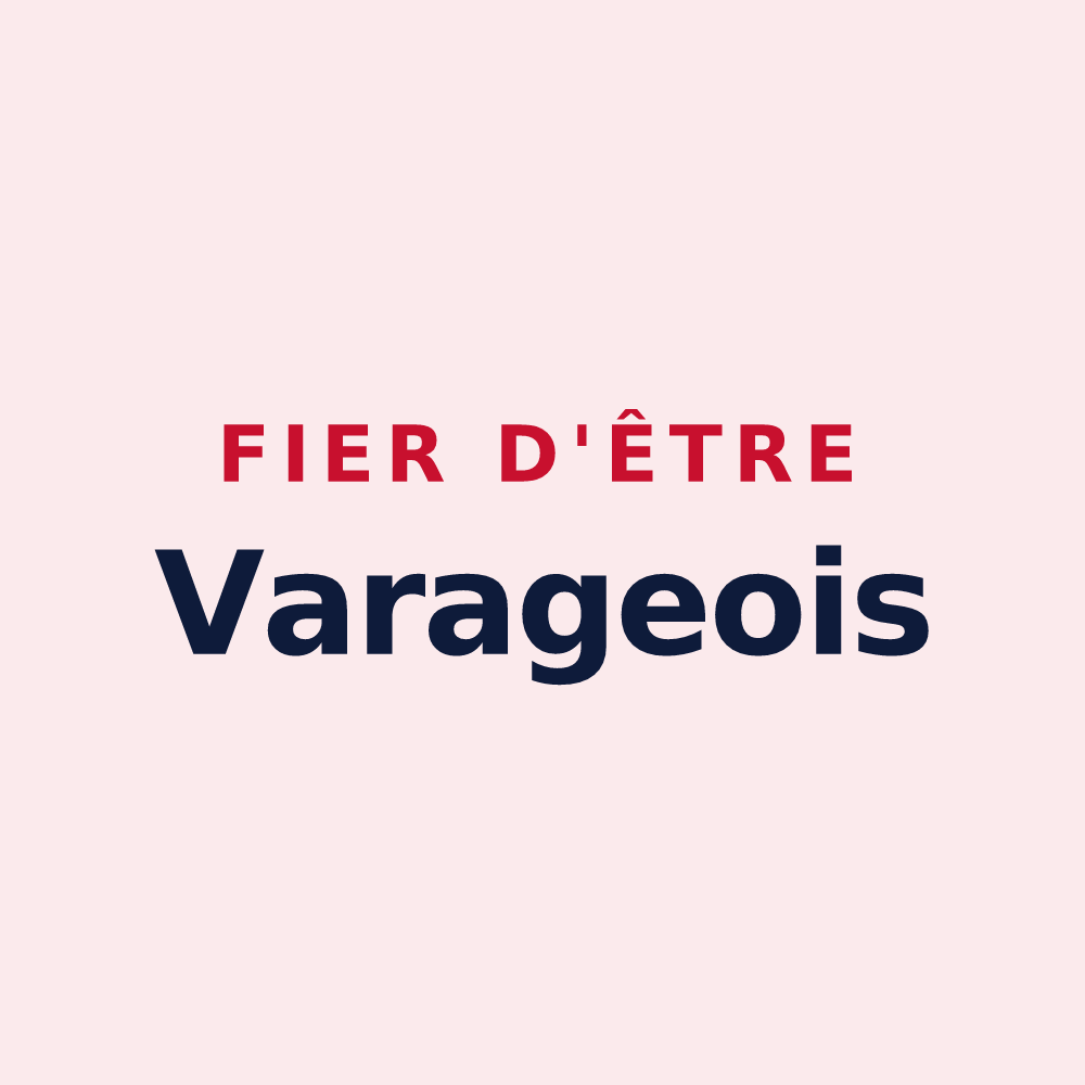 Magnet « Fier d'être Varageois » — design pour Varages