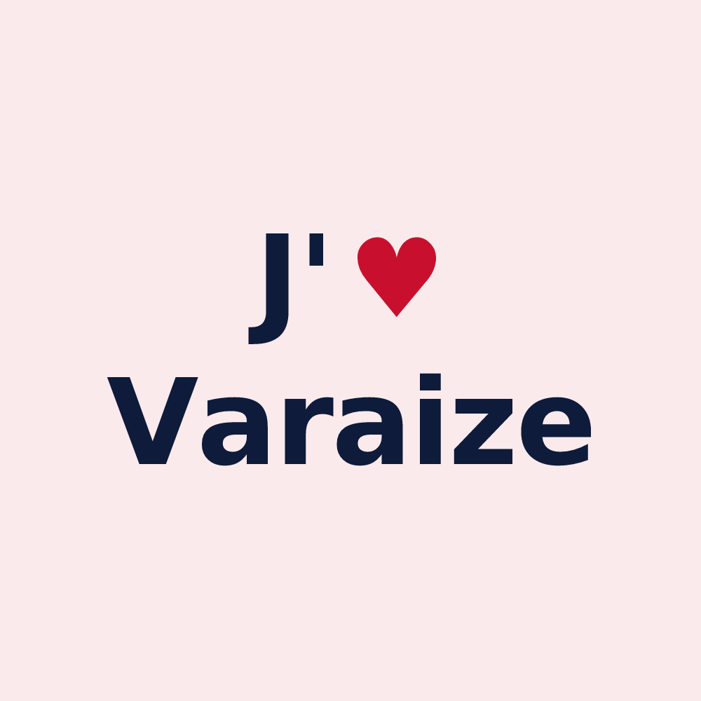 Magnet personnalisé Varaize — design J'aime Varaize