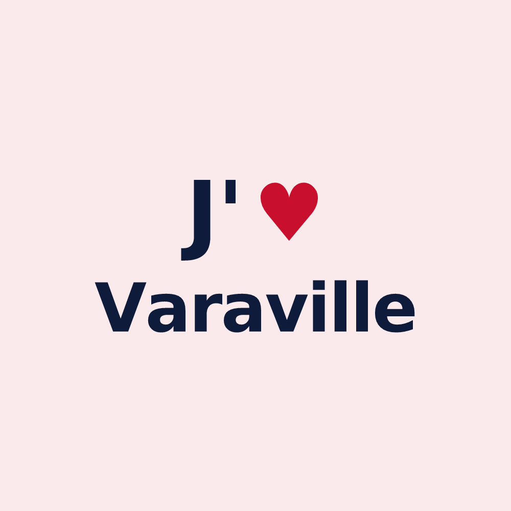 Magnet personnalisé Varaville — design J'aime Varaville