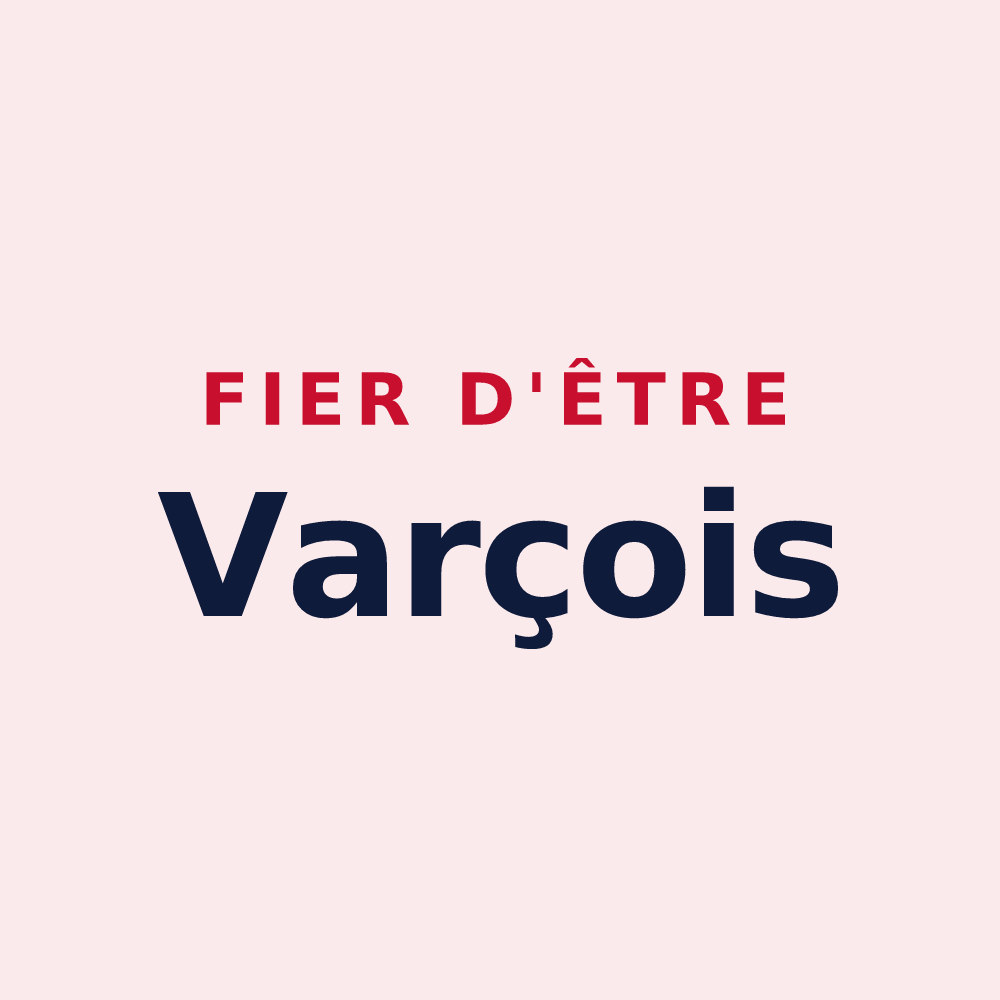Magnet « Fier d'être Varçois » — design pour Varces-Allières-et-Risset