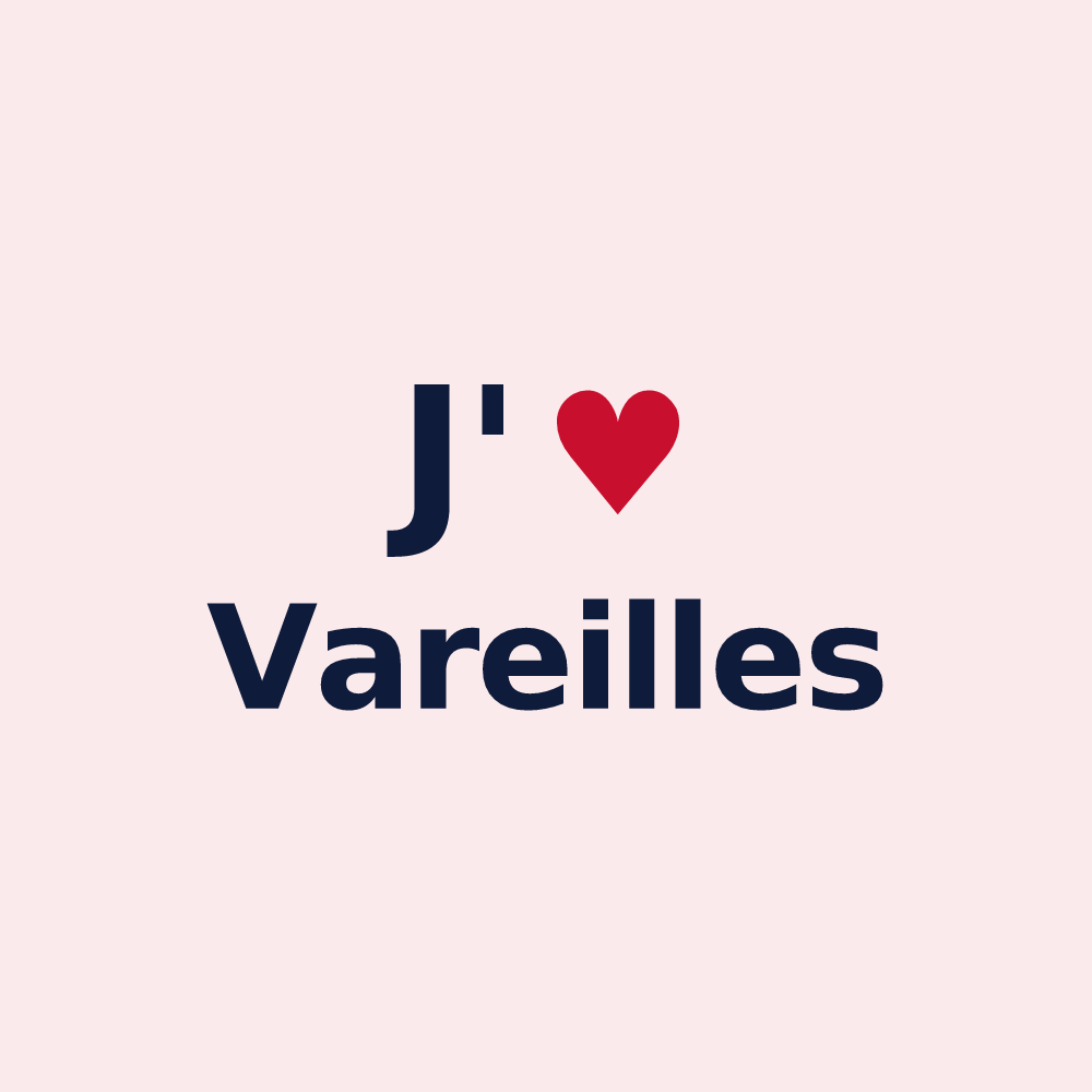 Magnet personnalisé Vareilles — design J'aime Vareilles