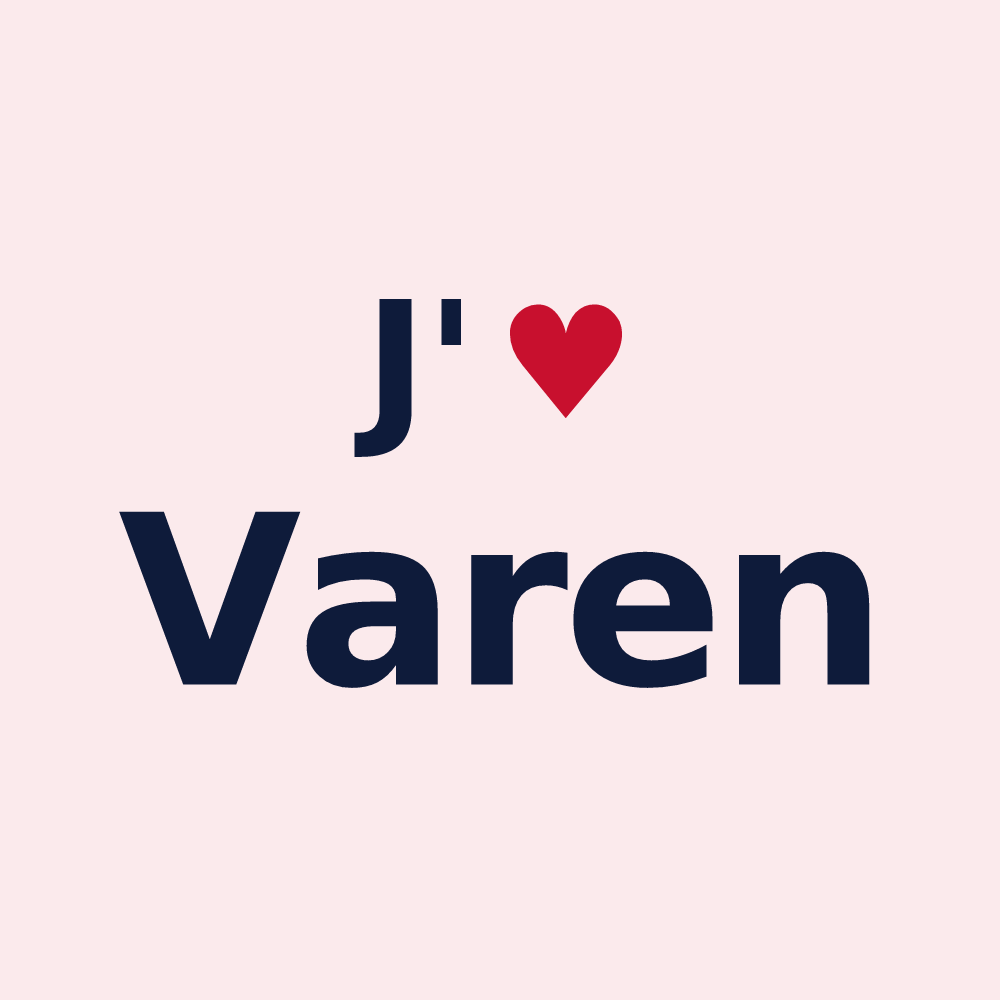 Magnet personnalisé Varen — design J'aime Varen