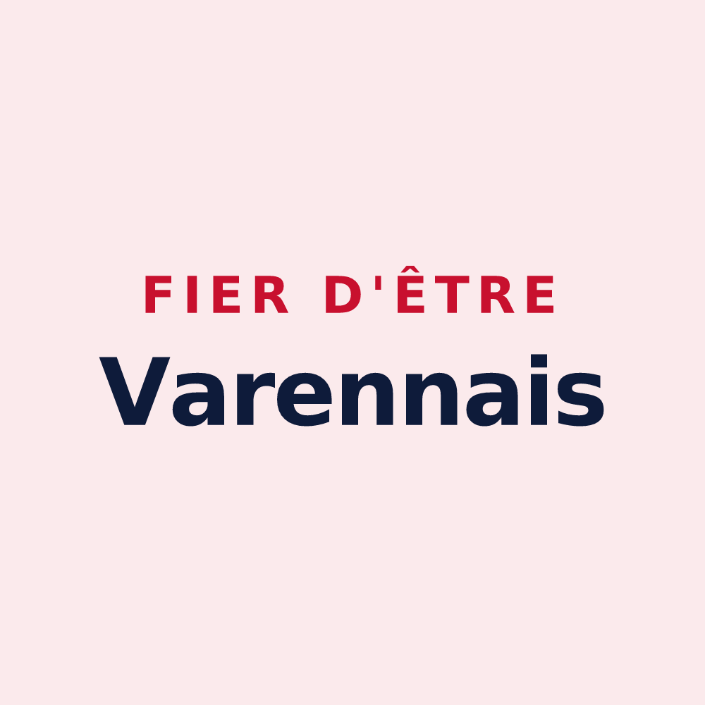 Magnet « Fier d'être Varennais » — design pour Varennes