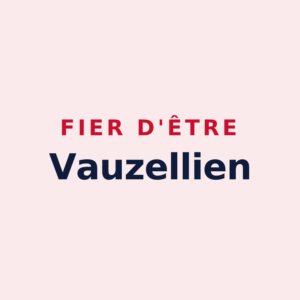 Magnet « Fier d'être Vauzellien » — design pour Varennes-Vauzelles