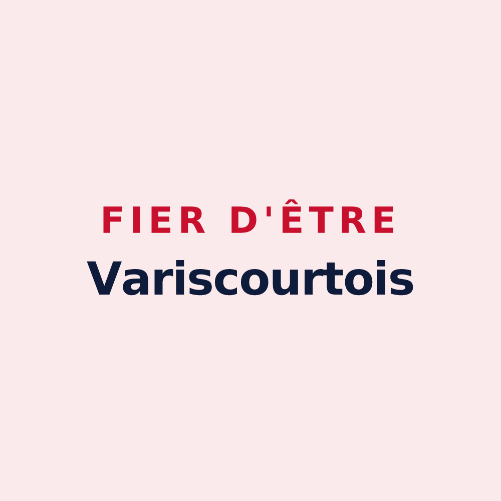 Magnet « Fier d'être Variscourtois » — design pour Variscourt