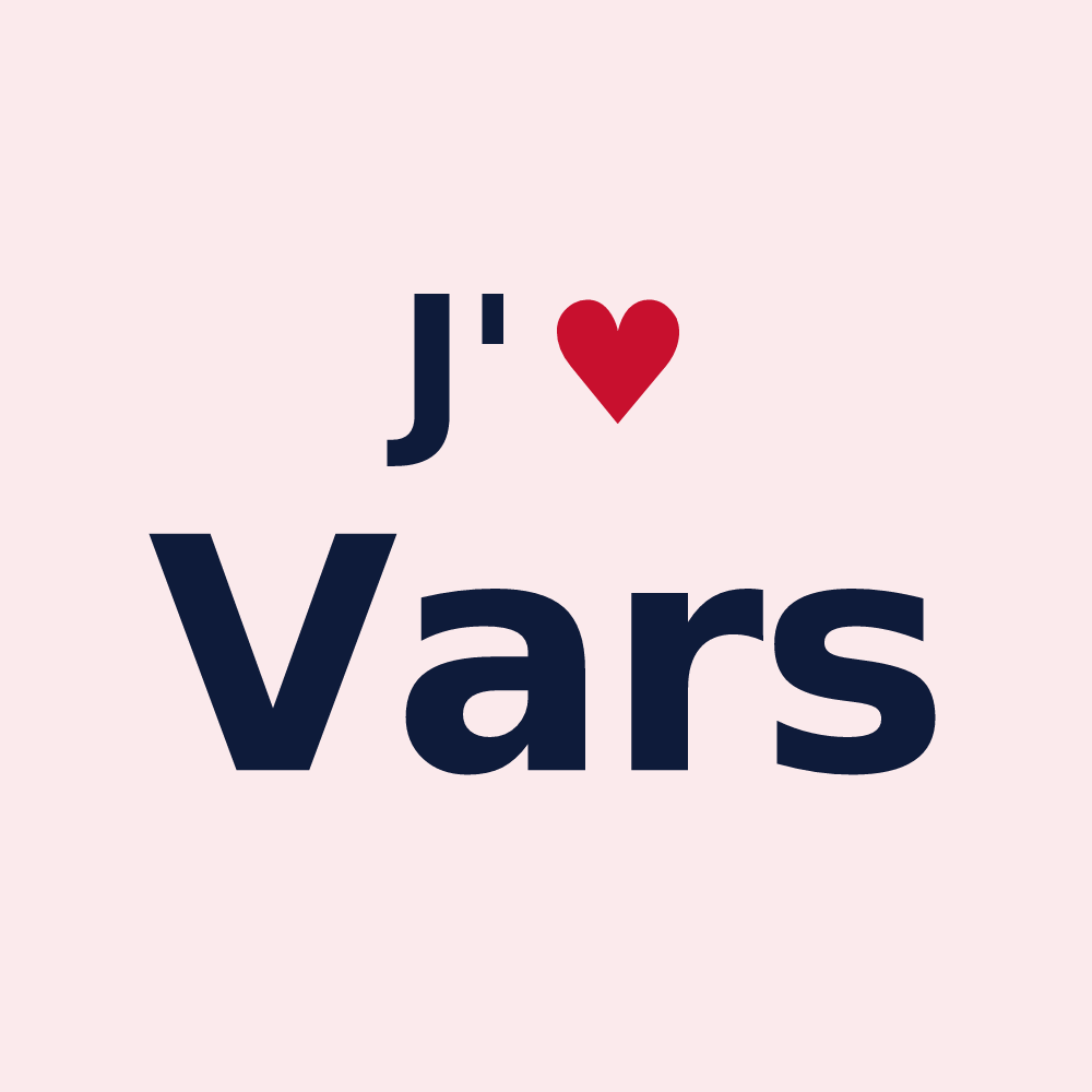 Magnet personnalisé Vars — design J'aime Vars