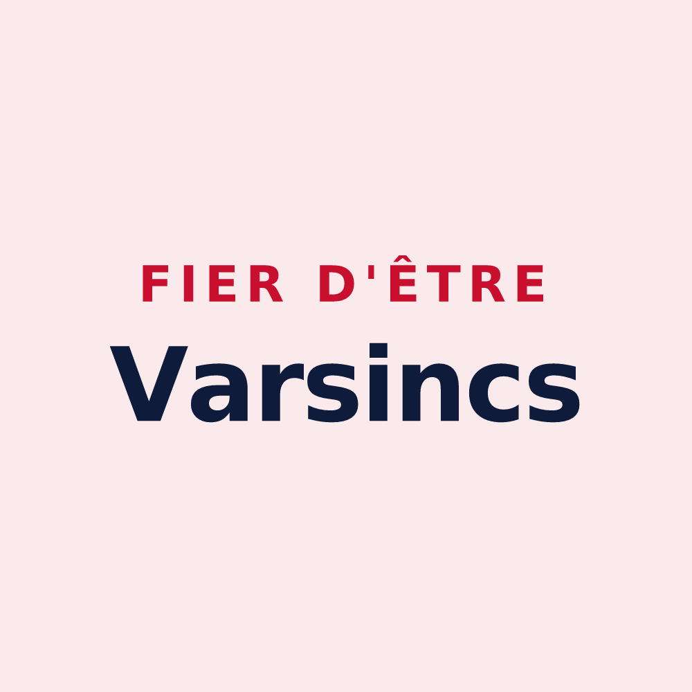 Magnet « Fier d'être Varsincs » — design pour Vars