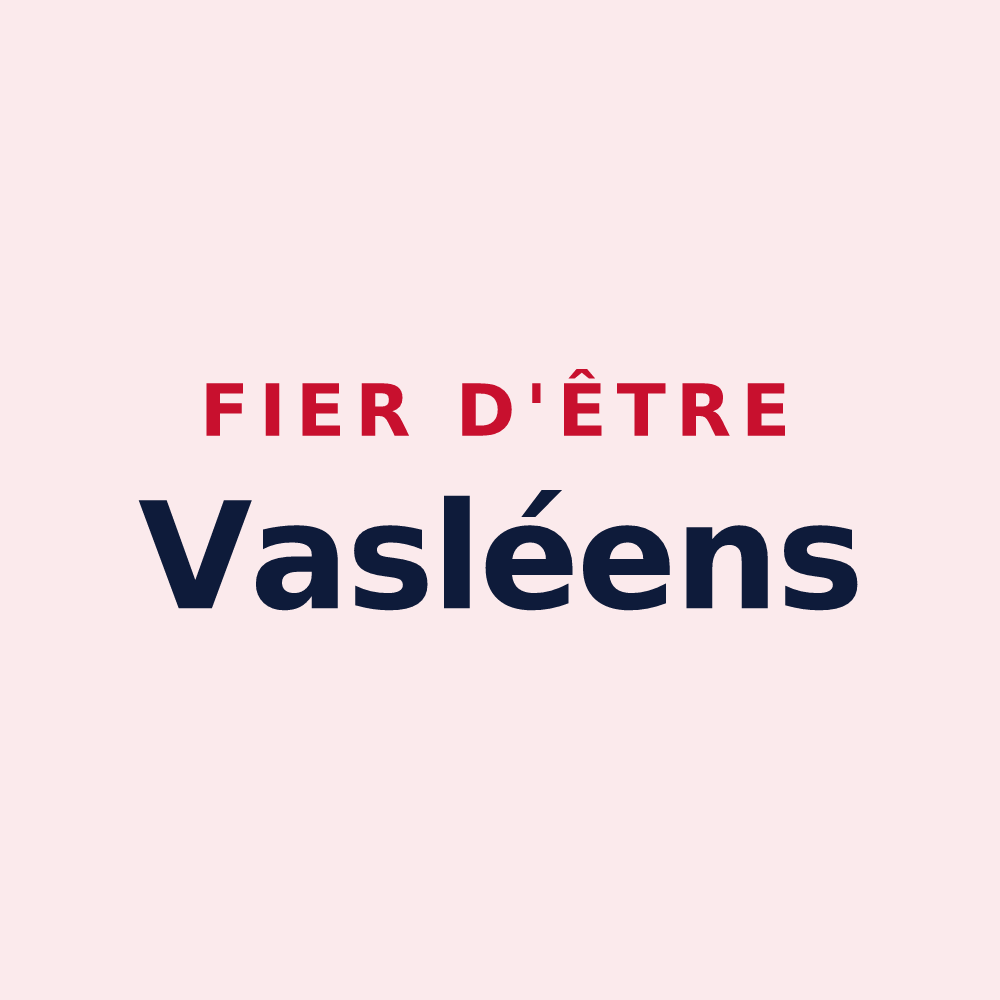 Magnet « Fier d'être Vasléens » — design pour Vasles