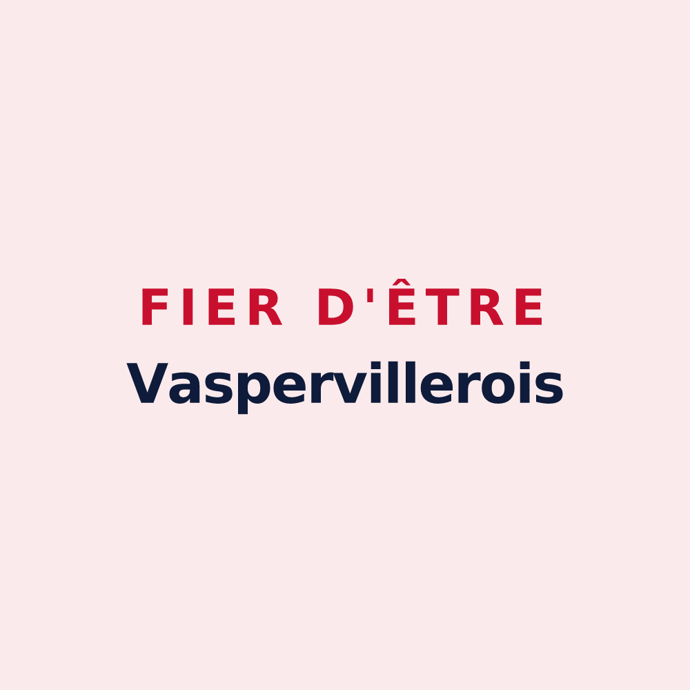 Magnet « Fier d'être Vaspervillerois » — design pour Vasperviller