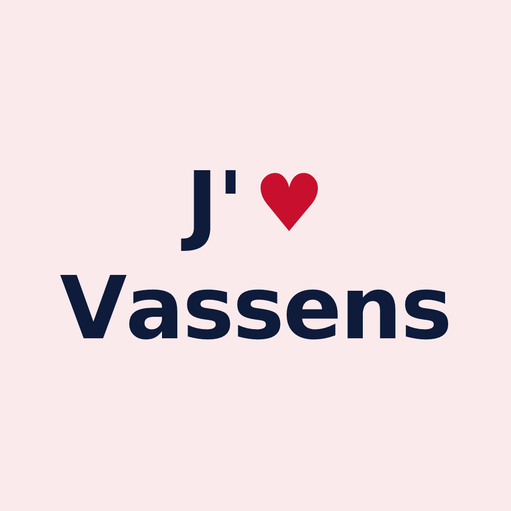 Magnet personnalisé Vassens — design J'aime Vassens