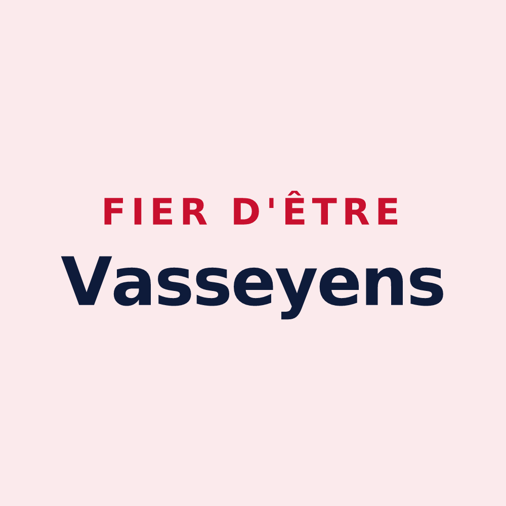 Magnet « Fier d'être Vasseyens » — design pour Vassy-sous-Pisy