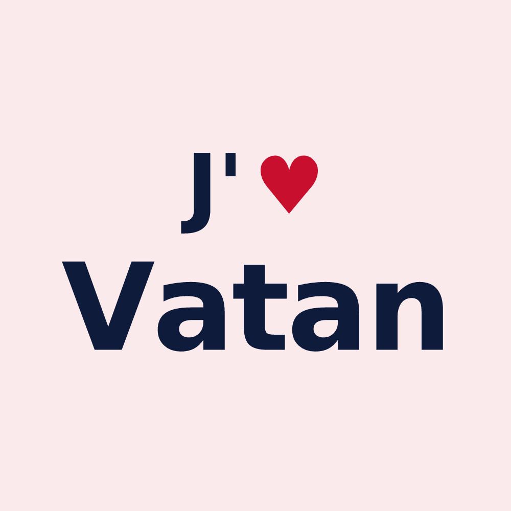 Magnet personnalisé Vatan — design J'aime Vatan