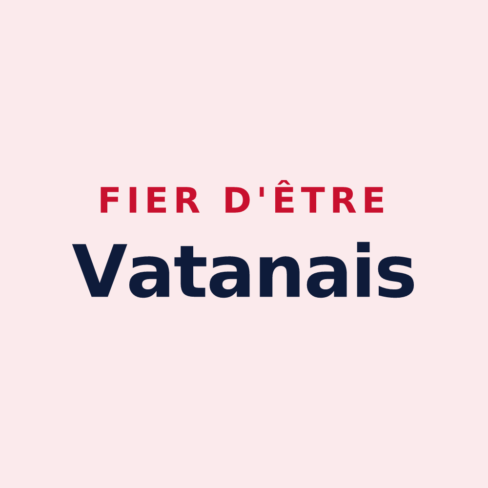 Magnet « Fier d'être Vatanais » — design pour Vatan