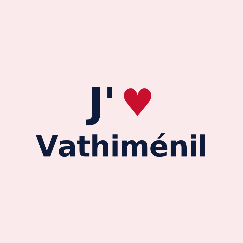 Magnet personnalisé Vathiménil — design J'aime Vathiménil
