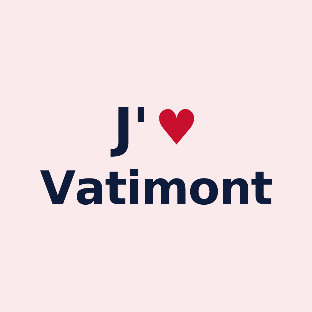 Magnet personnalisé Vatimont — design J'aime Vatimont