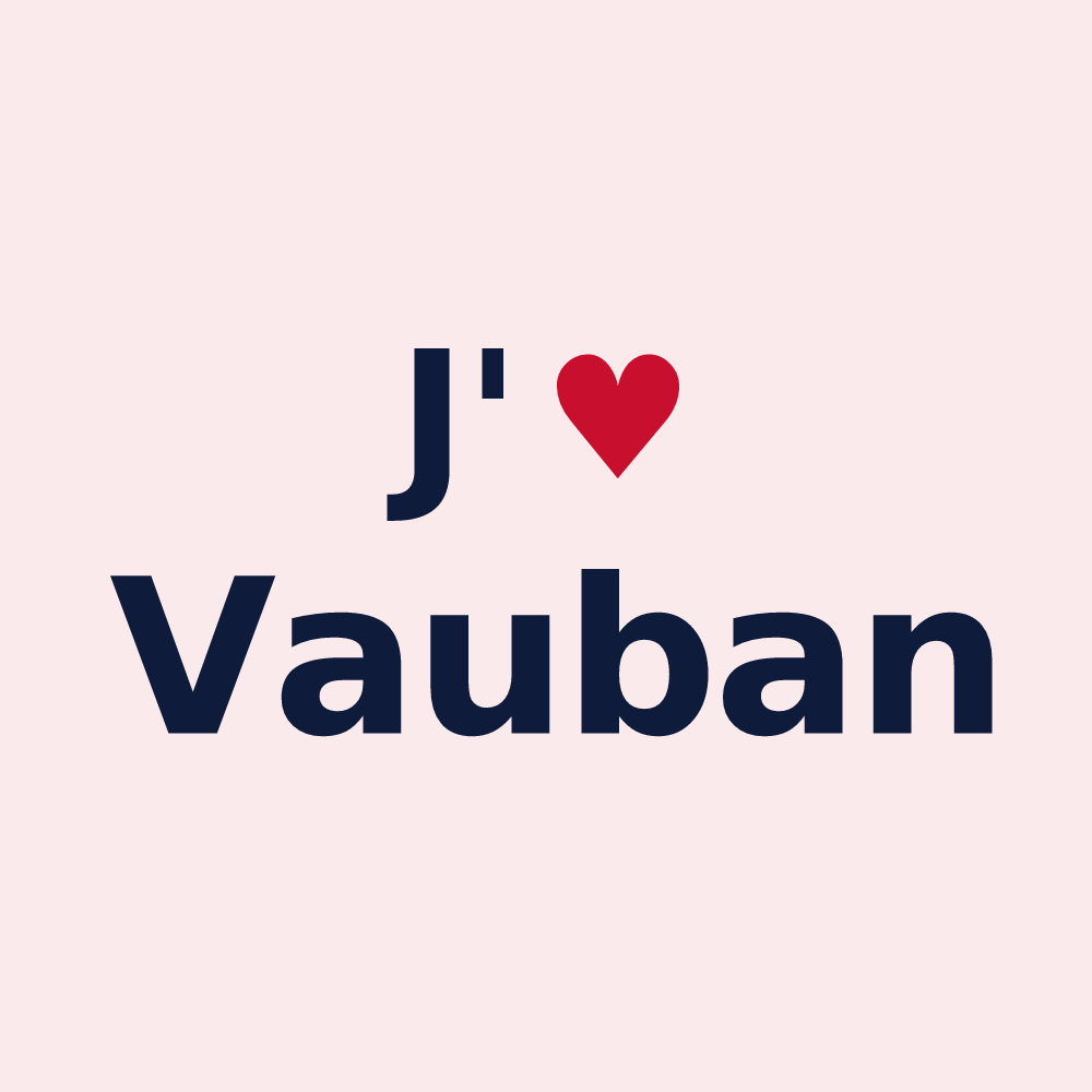 Magnet personnalisé Vauban — design J'aime Vauban