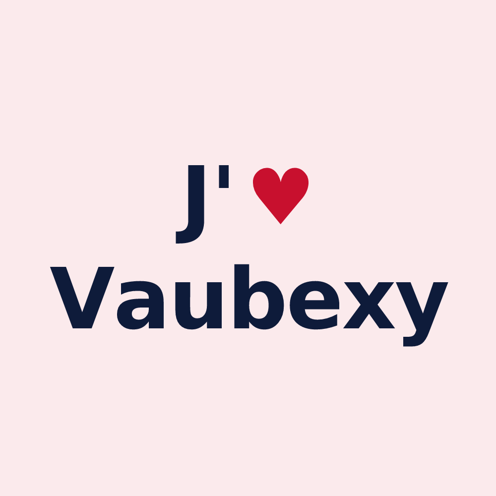 Magnet personnalisé Vaubexy — design J'aime Vaubexy