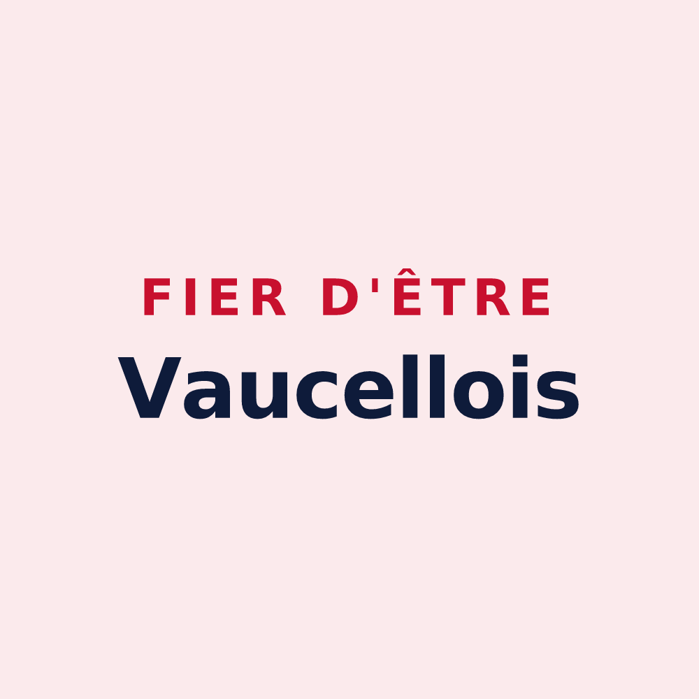 Magnet « Fier d'être Vaucellois » — design pour Vaucelles
