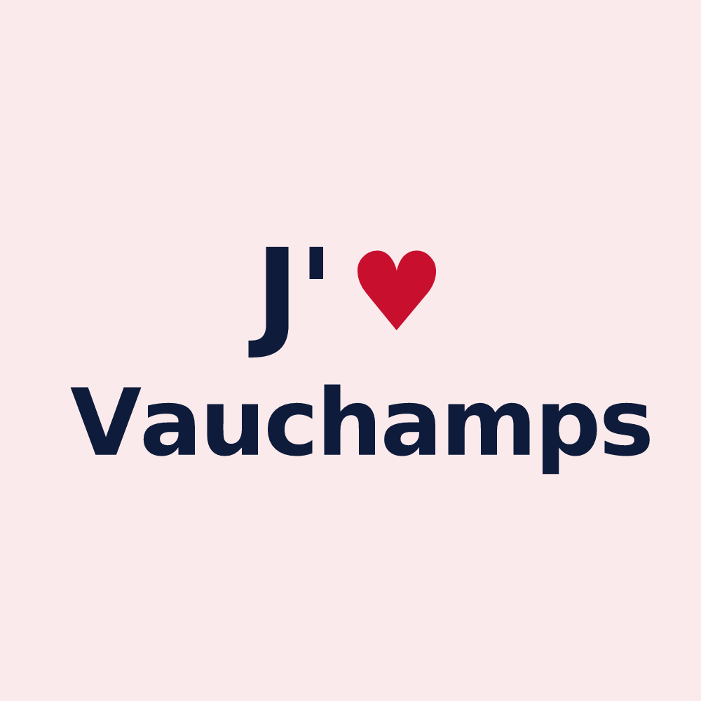 Magnet personnalisé Vauchamps — design J'aime Vauchamps