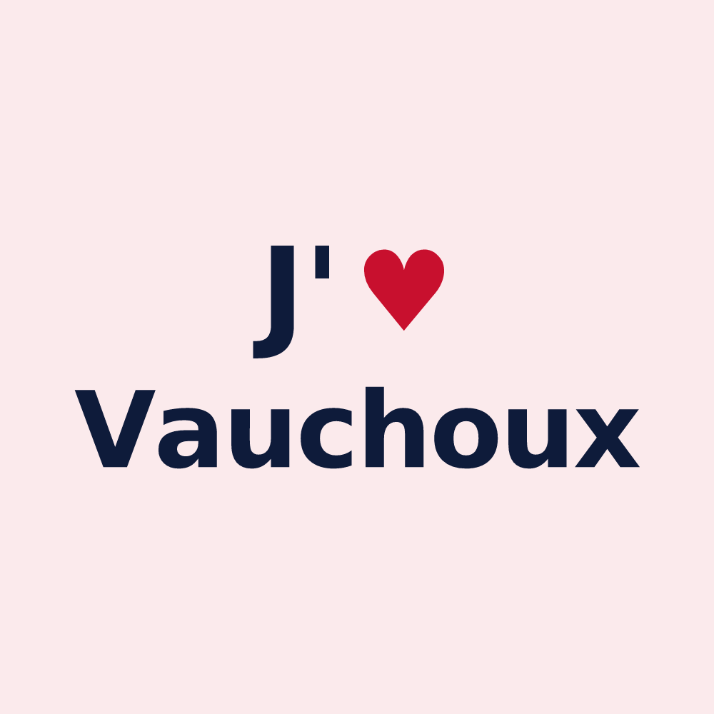 Magnet personnalisé Vauchoux — design J'aime Vauchoux