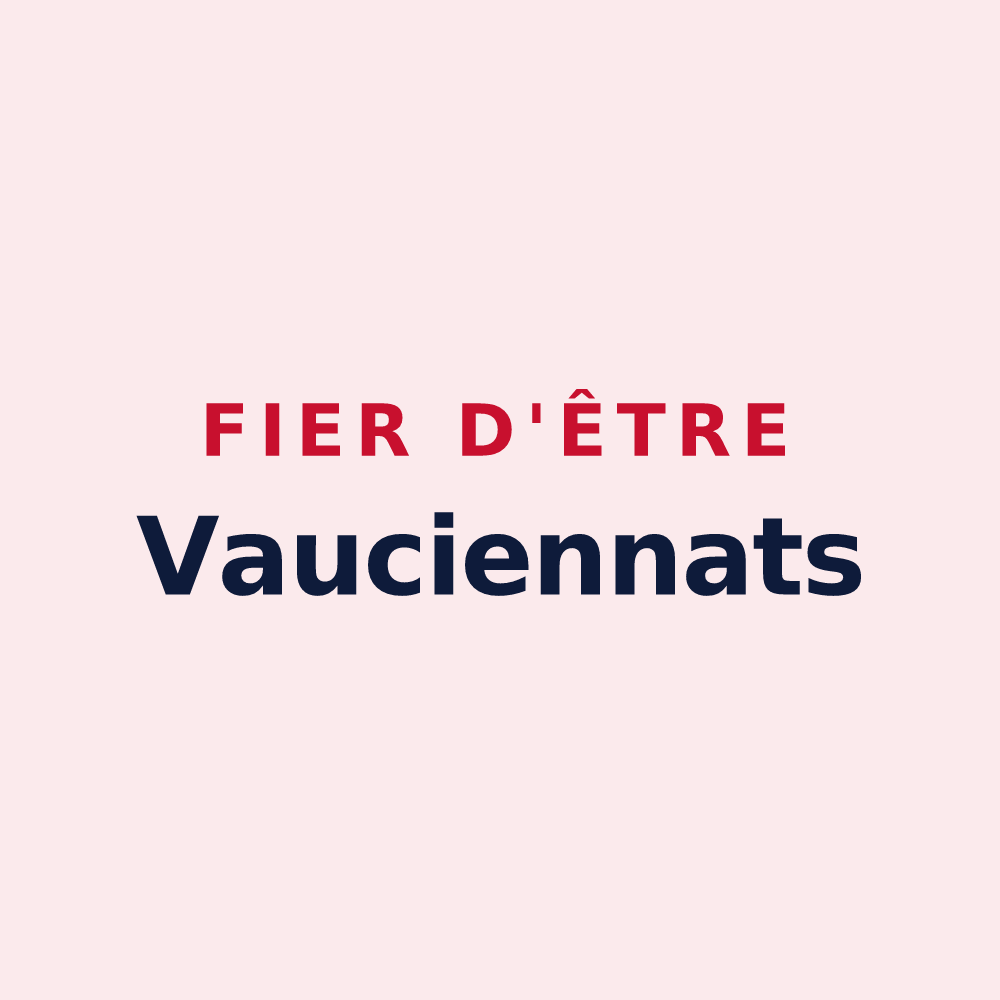 Magnet « Fier d'être Vauciennats » — design pour Vauciennes