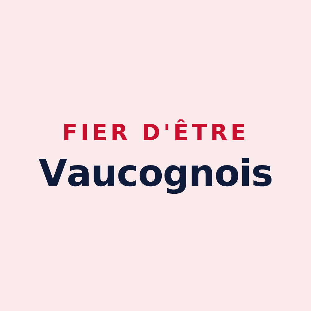 Magnet « Fier d'être Vaucognois » — design pour Vaucogne