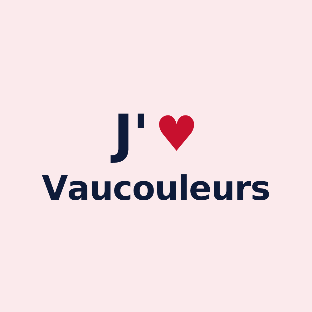 Magnet personnalisé Vaucouleurs — design J'aime Vaucouleurs