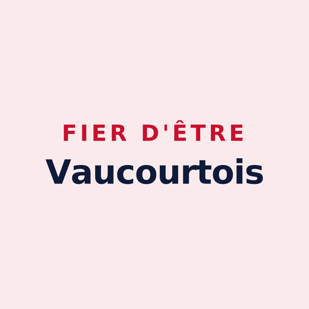 Magnet « Fier d'être Vaucourtois » — design pour Vaucourt