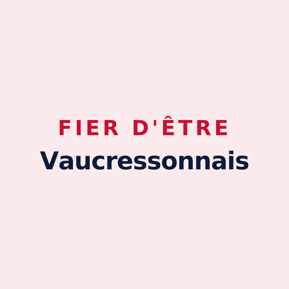 Magnet « Fier d'être Vaucressonnais » — design pour Vaucresson
