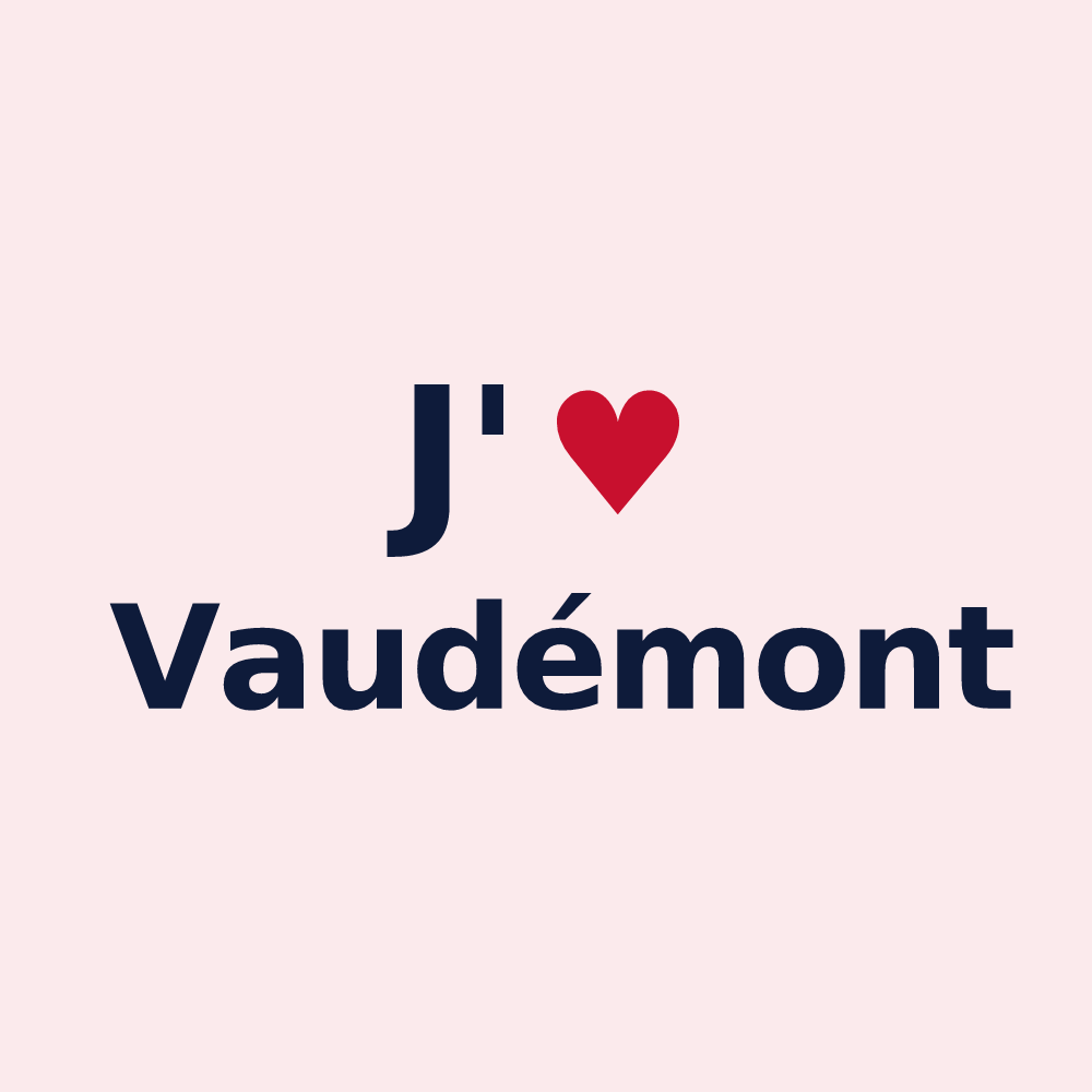 Magnet personnalisé Vaudémont — design J'aime Vaudémont