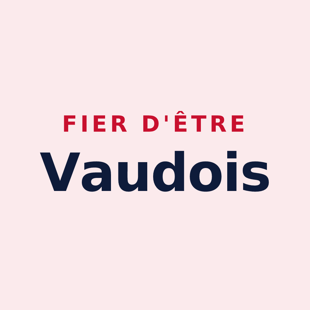 Magnet « Fier d'être Vaudois » — design pour Vaudes