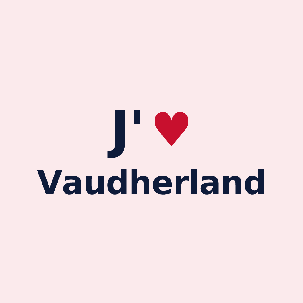 Magnet personnalisé Vaudherland — design J'aime Vaudherland