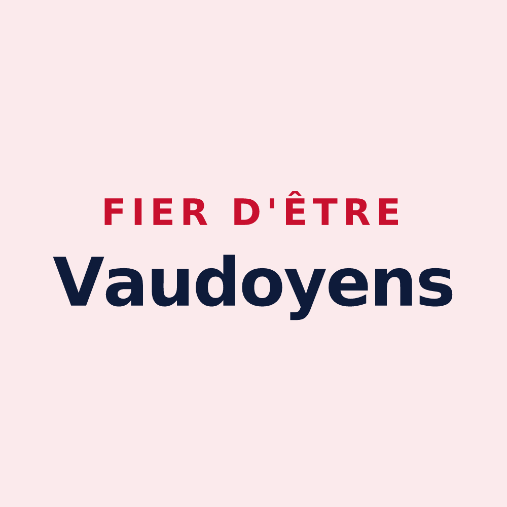 Magnet « Fier d'être Vaudoyens » — design pour Vaudoy-en-Brie