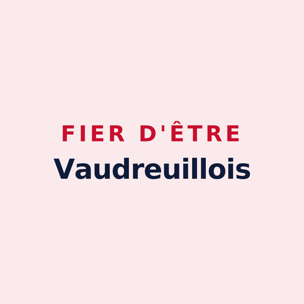 Magnet « Fier d'être Vaudreuillois » — design pour Vaudreuille