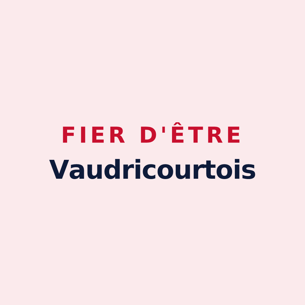Magnet « Fier d'être Vaudricourtois » — design pour Vaudricourt