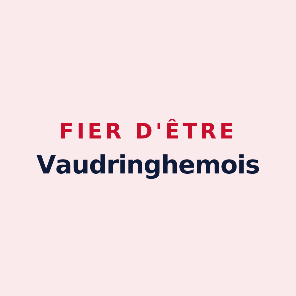Magnet « Fier d'être Vaudringhemois » — design pour Vaudringhem