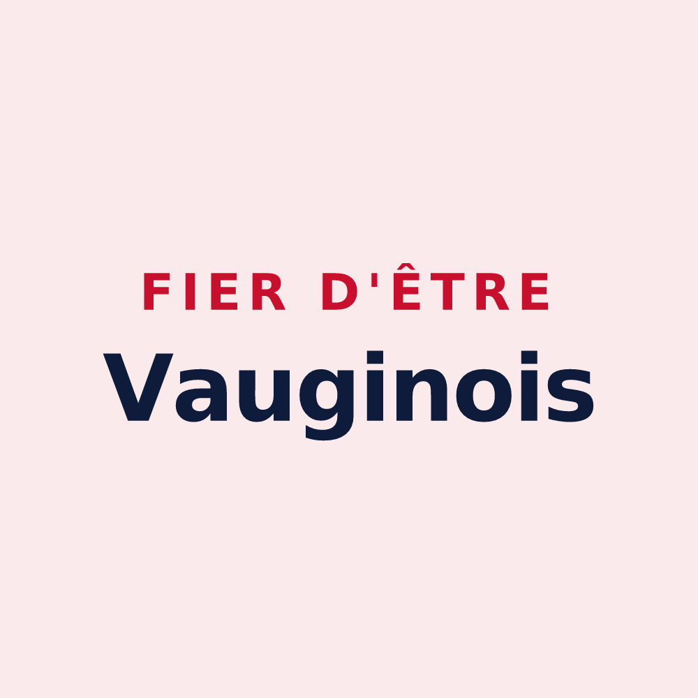 Magnet « Fier d'être Vauginois » — design pour Vaugines