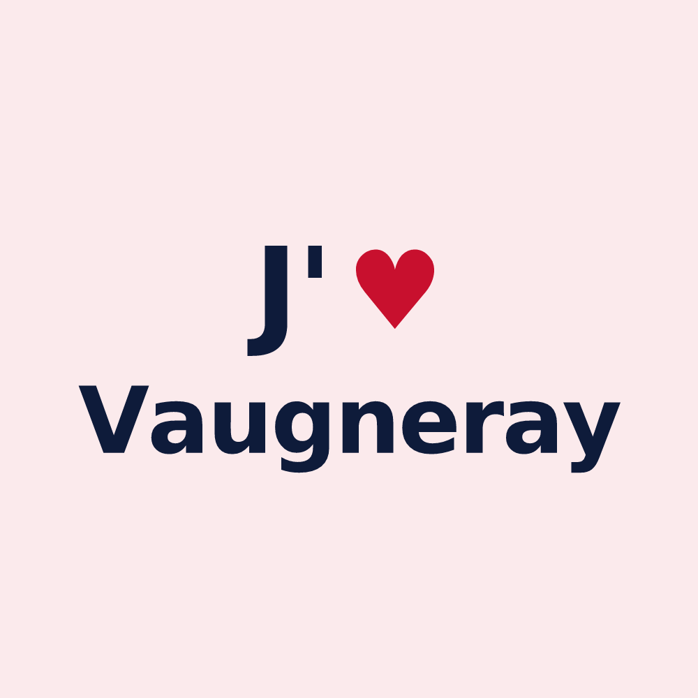 Magnet personnalisé Vaugneray — design J'aime Vaugneray