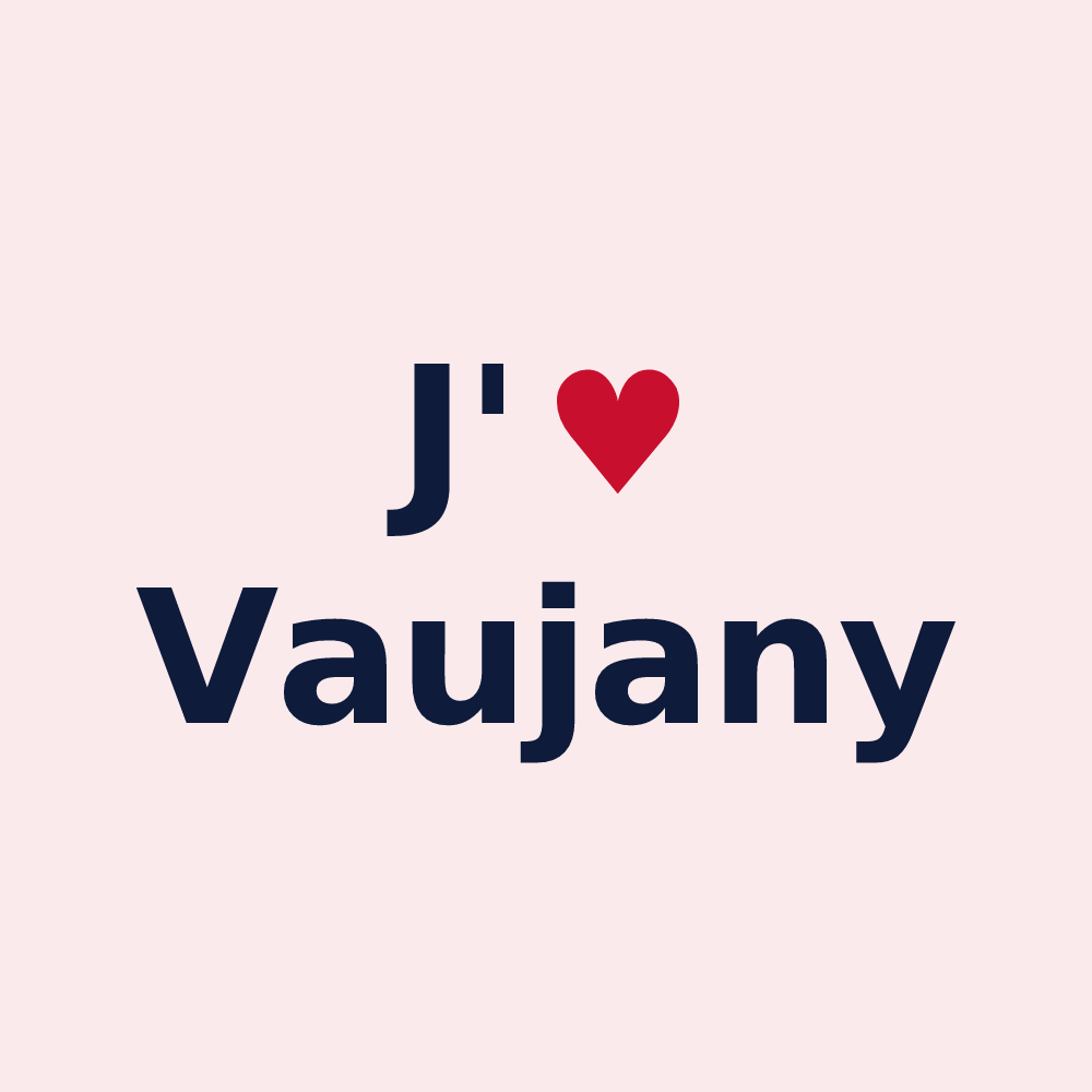 Magnet personnalisé Vaujany — design J'aime Vaujany